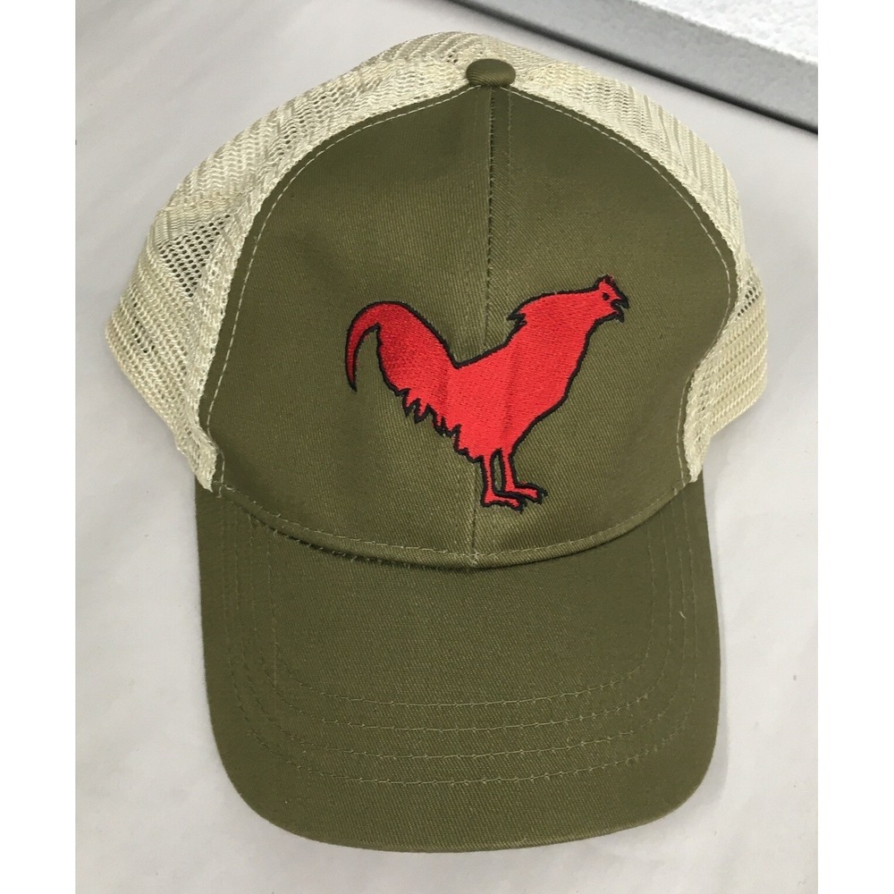 Red Rooster Poultry Embroidery Baseball Hat Cap